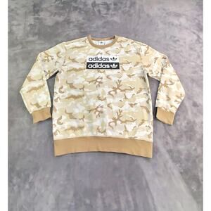 Adidas Originals Sz L 13-14 Sweater Girls Camo Crew Long Sleeve ED7887 C15-11